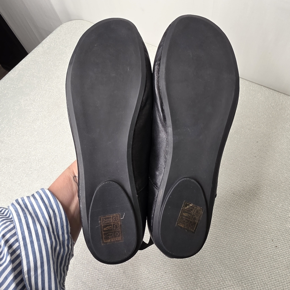 Medici New York 🌻 Women's Black Ballet Flats Sz 40 - Picture 8 of 9